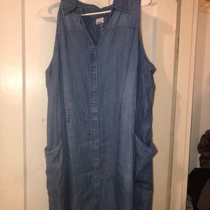 NWT Soft Sleeveless Denim Dress